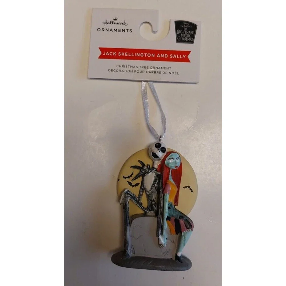 Hallmark JACK SKELLINGTON and SALLY Ornament 2022 The Nightmare Before Christmas